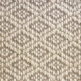 Broadloom carpet swatch in diamond pattern grey color