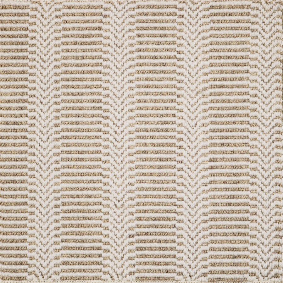 Broadloom carpet swatch in textured pattern light grey color