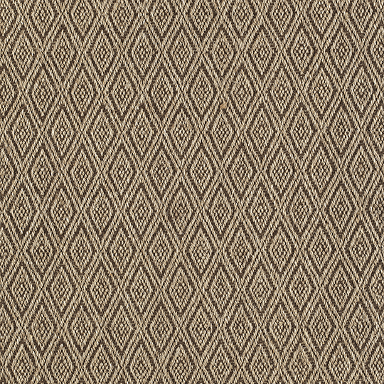 Broadloom carpet swatch diamond design in tan/brown 