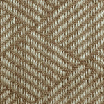 Broadloom carpet swatch in a textured pattern tan color