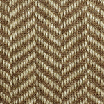 Broadloom carpet swatch herringbone design in brown