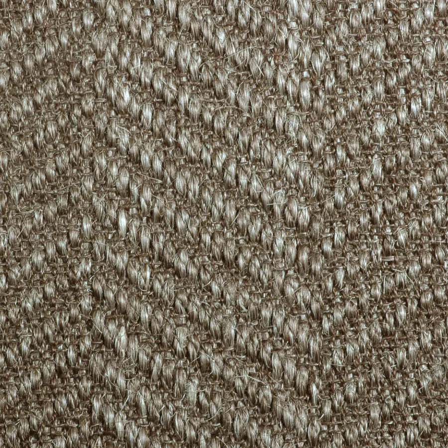 Broadloom carpet swatch herringbone design in metallic grey