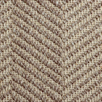 Broadloom carpet swatch herringbone design in white brown