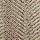 Broadloom carpet swatch herringbone design in white brown