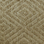 Broadloom carpet swatch in diamond pattern green tan color