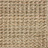 Close-up of a textured woven performance carpet in tan