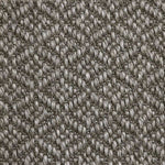 Broadloom carpet swatch in a diamond pattern grey color