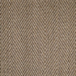 Broadloom carpet swatch herringbone design in brown cream