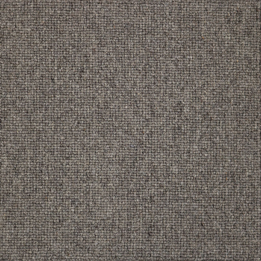 Broadloom carpet swatch in a solid pattern dark grey color