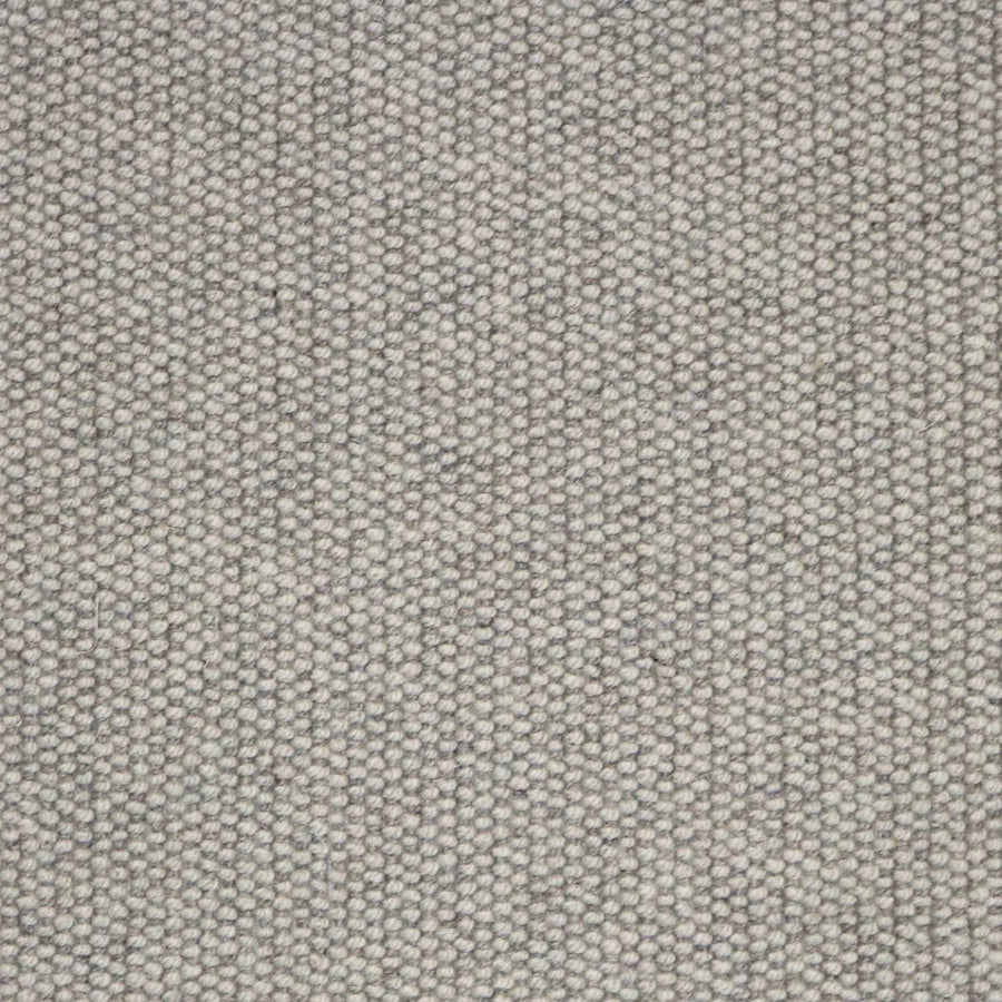 Broadloom carpet swatch in textural medium grey  color