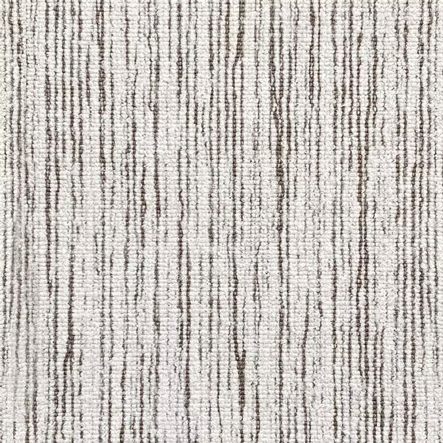 Textured strié carpet in cream and dark brown