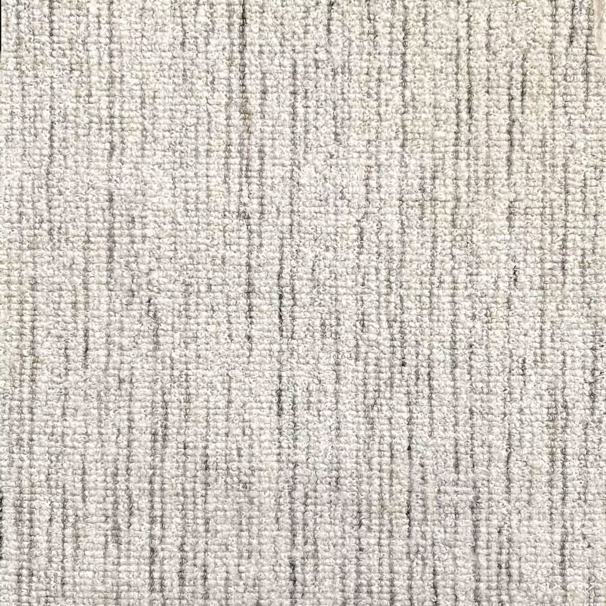 Textured strié carpet in cream and grey.