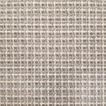Broadloom carpet with plaid design in taupe and beige 