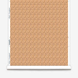 Wallpaper roll with small scale watercolor floral in warm beige.