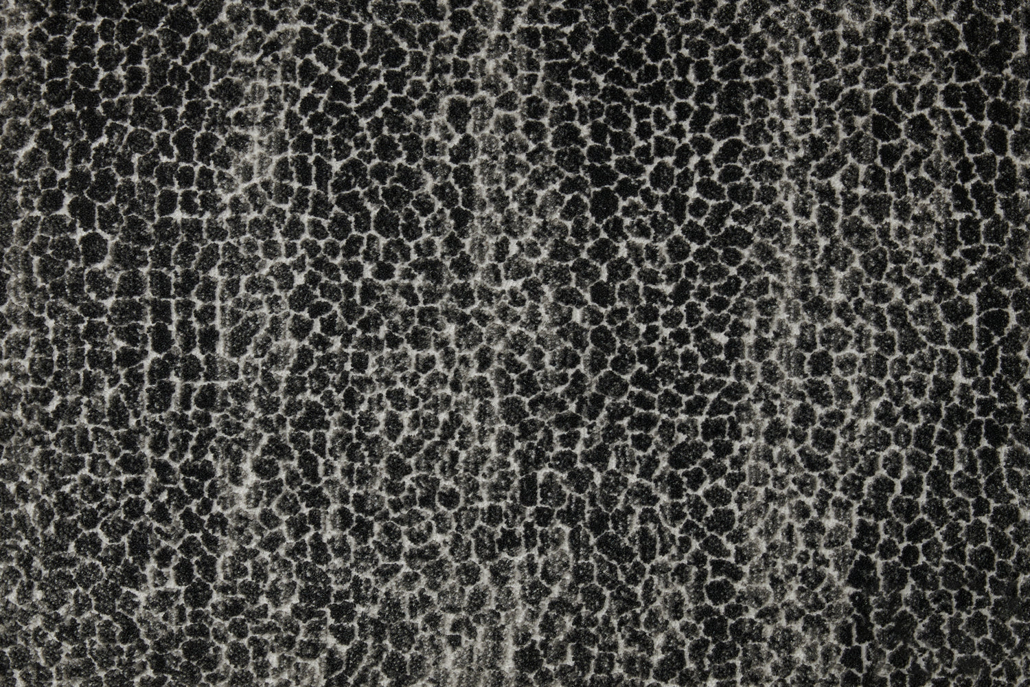 Broadloom carpet swatch textural design in black/white