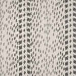 Broadloom carpet with a dashed stripe in shades of grey on a cream field. 