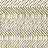 Broadloom carpet sample in a ivory and green herringbone pattern