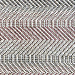 Broadloom carpet sample in a ivory, pink and grey herringbone pattern