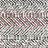 Broadloom carpet sample in a ivory, pink and grey herringbone pattern