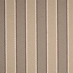 Striped flatweave runner detail in shades of tan and taupe.