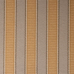 Striped flatweave runner detail in taupe and yellow.