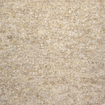 Broadloom carpet swatch in textured in tan and white design