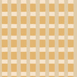 A wallpaper detail in a gridded check pattern in tan, cream ochre yellow. 