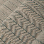 Striped flatweave runner in grey