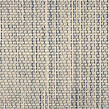 Broadloom carpet with a textural stripe in shades of cream and blue. 