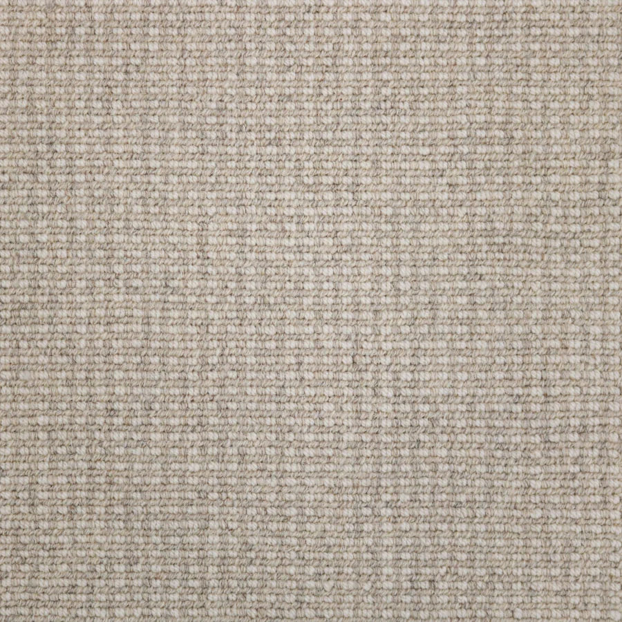 Broadloom carpet swatch in a textured pattern in a cream design