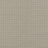Woven fabric in a geometric grid print in yellow and brown on a cream field.