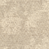 Broadloom carpet in a textural diamond pattern in ivory wool and grey sisal.