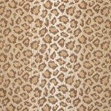 Broadloom carpet swatch in a leopard skin pattern, in tan brown bronze