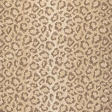 Broadloom carpet swatch in a leopard skin pattern, in tan brown.