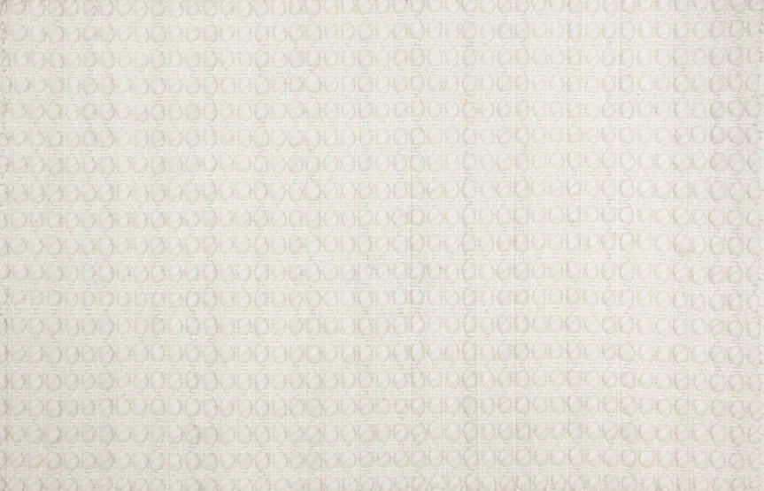 Broadloom carpet swatch in a textured pattern in a white design