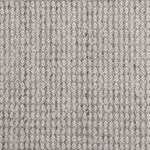 Broadloom carpet swatch in a textured pattern in a grey white design