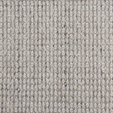 Broadloom carpet swatch in a textured pattern in a grey white design