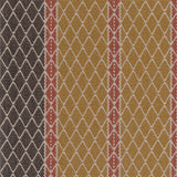 Diamond flatweave runner design in tan and red