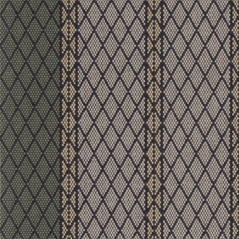 Diamond flatweave runner design in grey