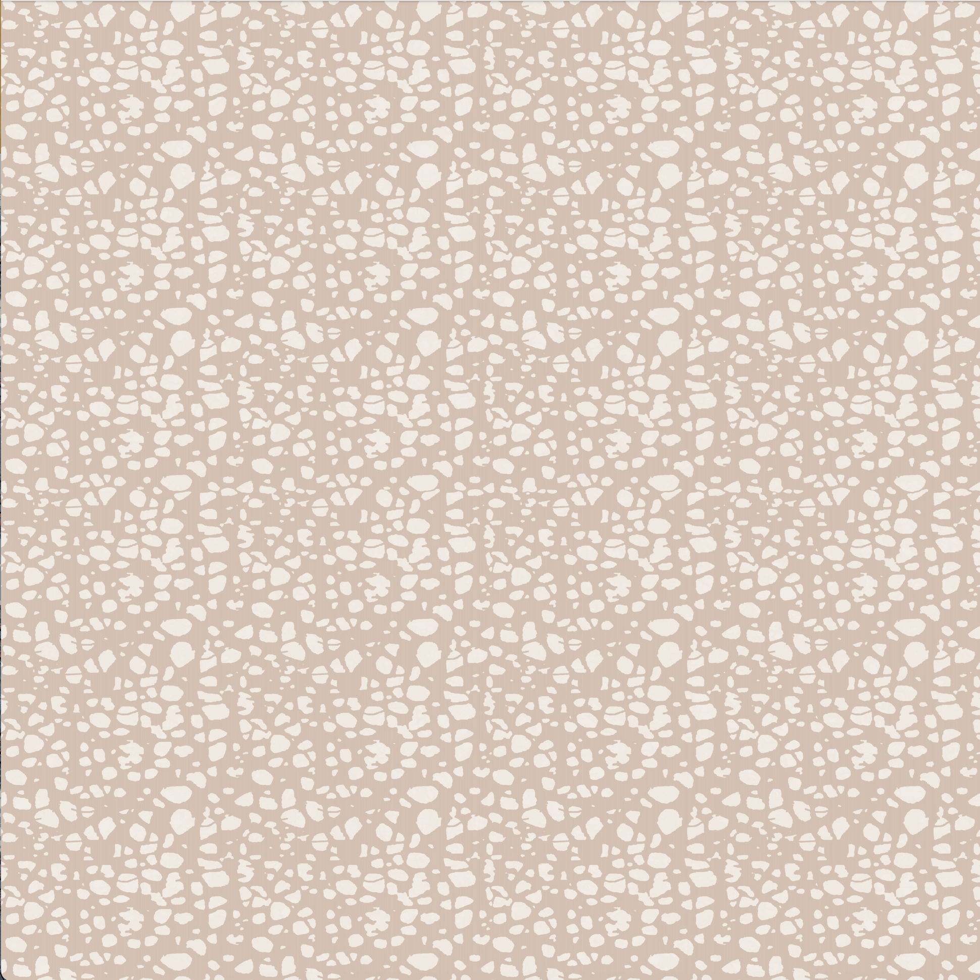 Patterned fabric with textural white dots on a beige background