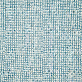 Detail of fabric in a textural basketweave print in navy on a white field.