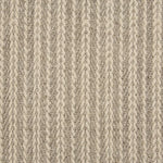 Broadloom carpet swatch in striped woven pattern light grey color