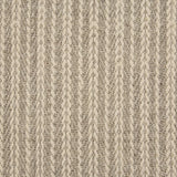 Broadloom carpet swatch in striped woven pattern light grey color