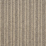 Broadloom carpet swatch in striped woven pattern dark grey color