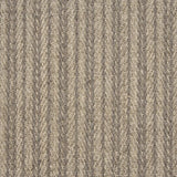 Broadloom carpet swatch in striped woven pattern dark grey color