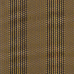 Striped brown flatweave runner in tan 