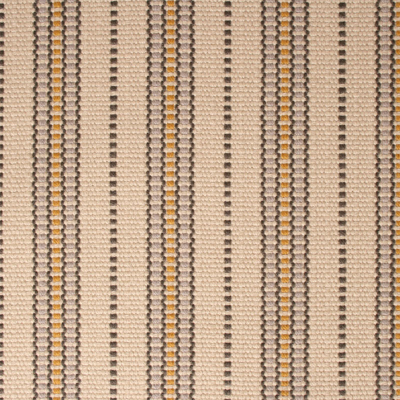 Striped flatweave runner in cream and taupe