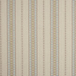 Striped flatweave runner in cream and blue 