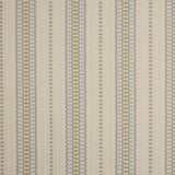 Striped flatweave runner in cream and blue 