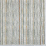 Broadloom carpet with vertical stripes in gray, green and tan tones
